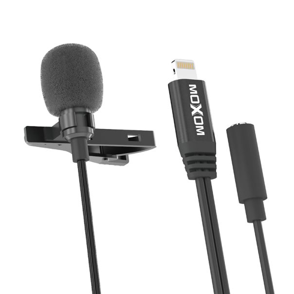 MOXOM Mikrofon MX-AX37 Lightning, crna - R2184