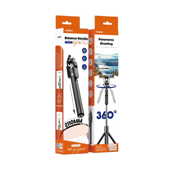 MOXOM Selfie držač MX-SS18 sa rotacijom 360 stepeni, crna - R2226