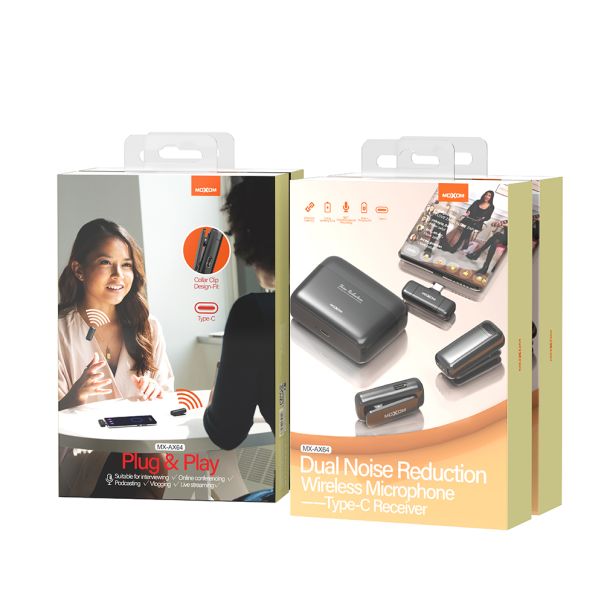 MOXOM Mikrofoni bluetooth MX-AX64 Type-C, crna - R2229