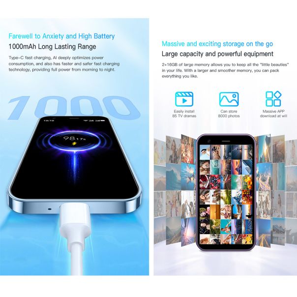 Mobilni telefon XS15, plavi - R2254