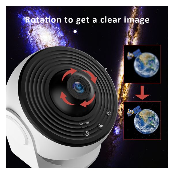 Projektor zvezdano nebo 360 stepeni rotacija (Starry Night Sky), bela - R2257