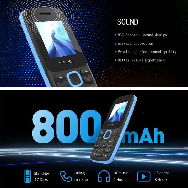 IPRO A1 mini DS 32/32MB, crno/crvena - R2263