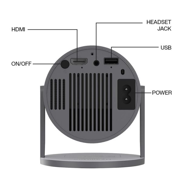 Projektor HY300 PRO I96 D1, siva - R2268
