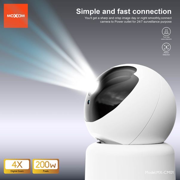MOXOM Sigurnosna kamera MX-CM01, bela - R2269