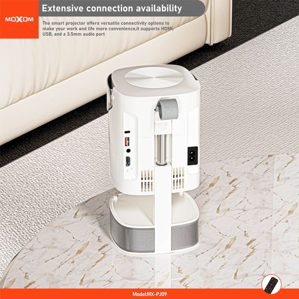 MOXOM Projektor MX-PJ09, bela - R2276