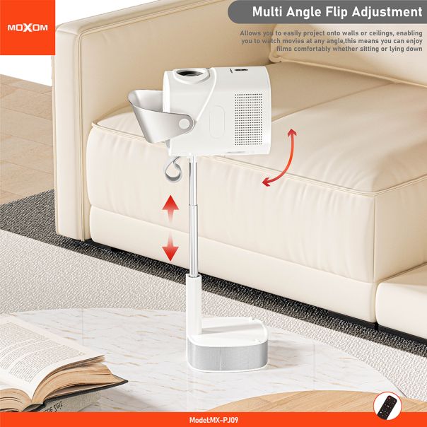 MOXOM Projektor MX-PJ09, bela - R2276
