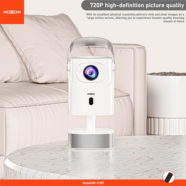 MOXOM Projektor MX-PJ09, bela - R2276