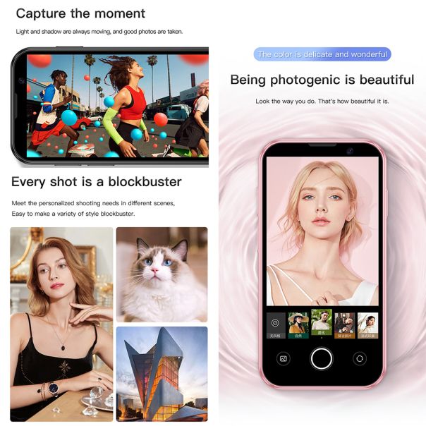 Mobilni telefon XS18 PRO, roza - R2289