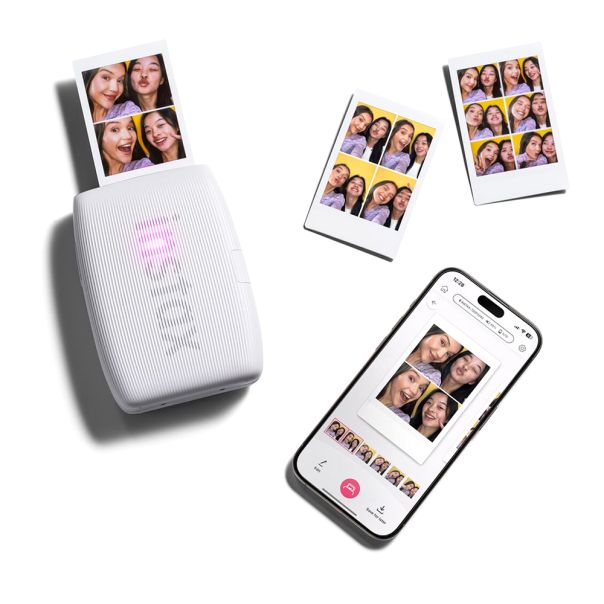 Prenosni mini printer Q20, beli - EP3212379
