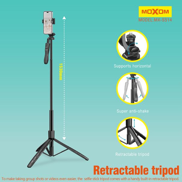 MOXOM Selfie držač MX-SS14, crna - R2341