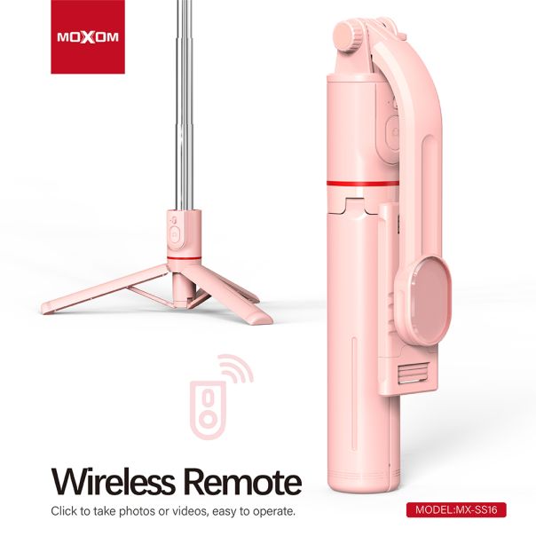 Selfie drzac/tripod Moxom MX-SS16 pink - EP3090754
