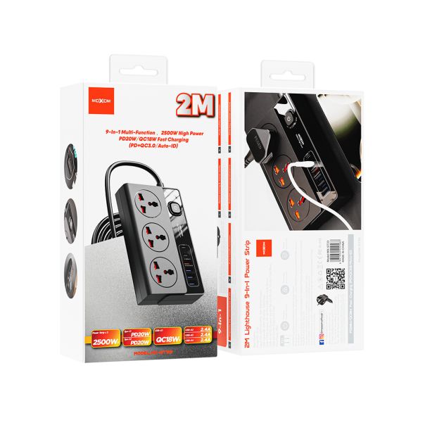 Produžni kabl Moxom MX-ST33 crni - EP3167294