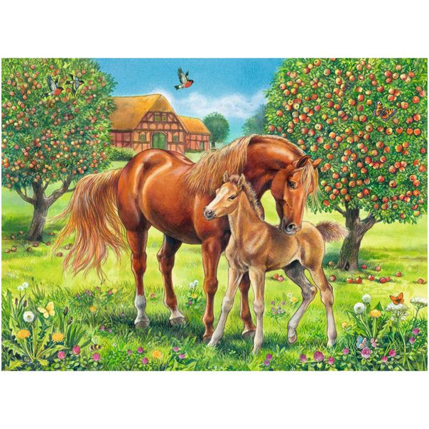 Ravensburger puzzle - Konji u divljini - 100 delova - RA10577