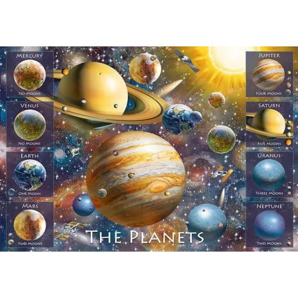 Ravensburger puzzle - Planete - 100 delova - RA10853