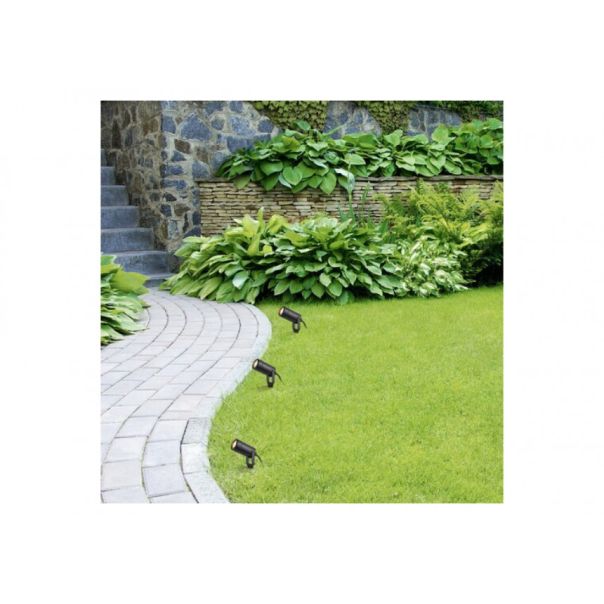 Rabalux Baštenske lampe Krobia GU10 1x MAX 4W crna (7814) - 7814-1