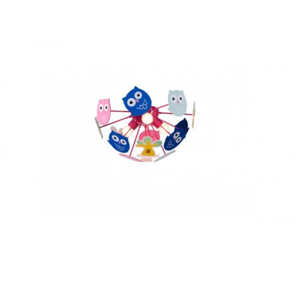 Rabalux Dečija rasveta Birdy E14 3x MAX 40W višebojna (6389) - 6389-1