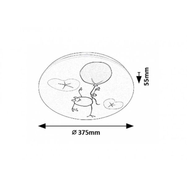 Rabalux Dečija rasveta Froggo LED 24W bela (71069) - RAS003098A00000