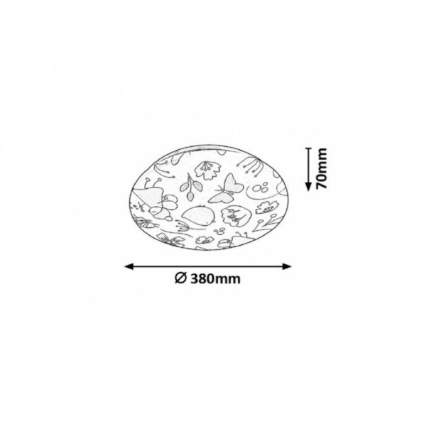 Rabalux Dečija rasveta Hanka LED 24W bela (3416) - 3416