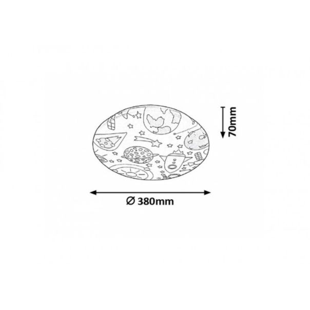 Rabalux Dečija rasveta Hanka LED 24W bela (3417) - 3417