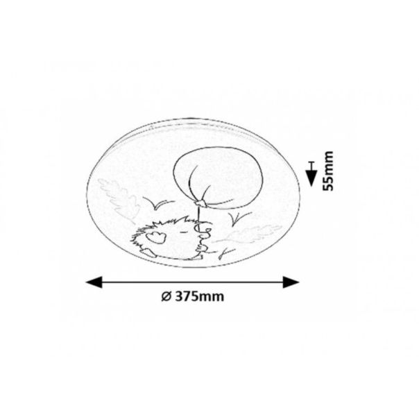 Rabalux Dečija rasveta Hedgy LED 24W bela (71191) - RAS003106A00000