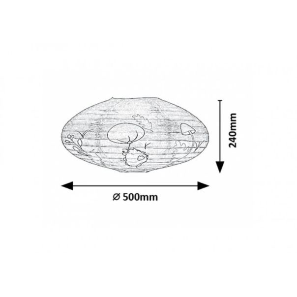 Rabalux Dečija rasveta Hedgy max 40W bela (71190) - RAS003105A00000
