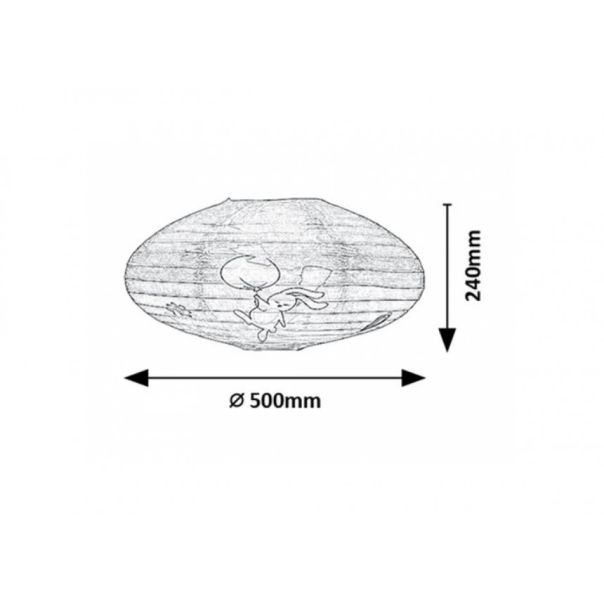 Rabalux Dečija rasveta Hopply max 40W bela (71408) - RAS003174A00000