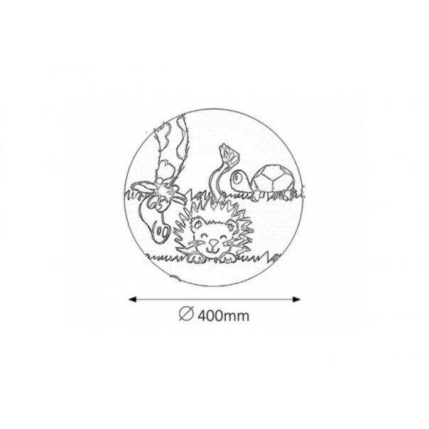 Rabalux Dečija rasveta Leon E27 2x MAX 60W višebojna (4559) - 4559-1