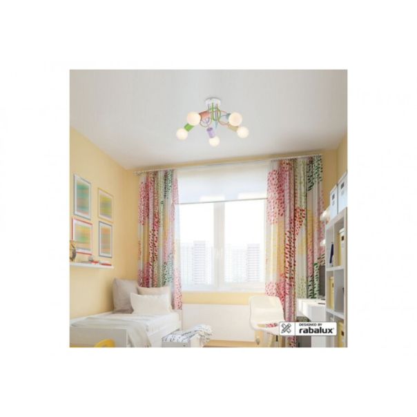 Rabalux Dečija rasveta Linett E27 5x MAX 40W višebojna (6340) - 6340