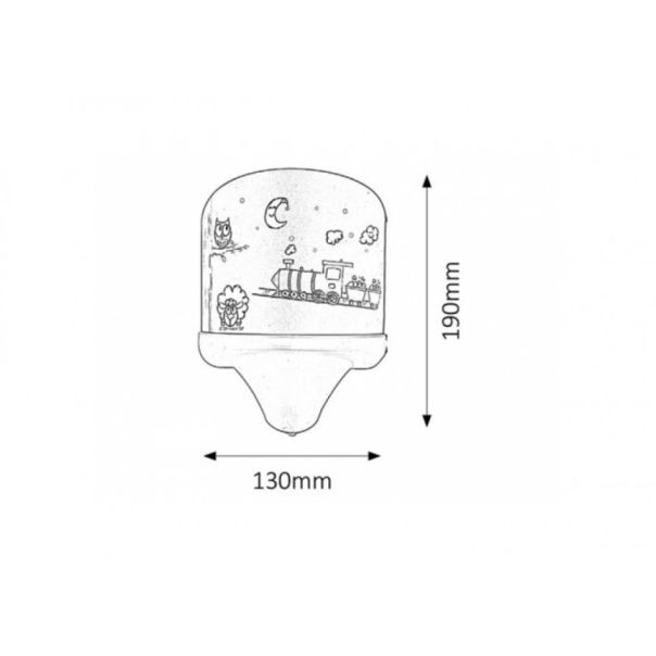 Rabalux Dečija rasveta Shepherd E14 1x MAX 7W višebojna (4569) - 4569