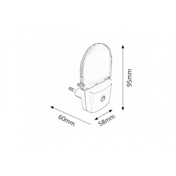 Rabalux Dekorativna rasveta Paris Lux LED 05W bela (4658) - 4658-1