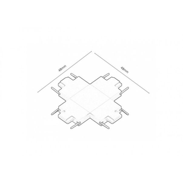 Rabalux KONEKTOR – POVEZUJUĆI ELEMENT LiTrack Connect+ W crna (70202) - RAS003012A00000