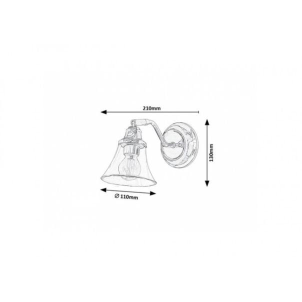Rabalux Kupatilska rasveta Antoine E14 1x MAX 40W hrom (3207) - 3207