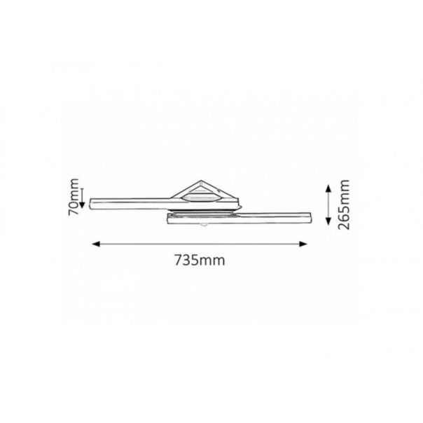 Rabalux Kupatilska rasveta Antonia LED 2x 12W hrom (5895) - 5895-1