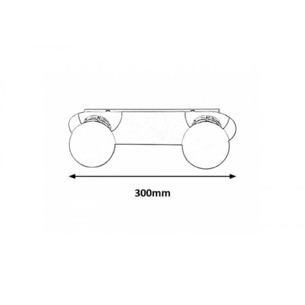 Rabalux Kupatilska rasveta Becca G9 2X MAX 28W hrom (2111) - 2111