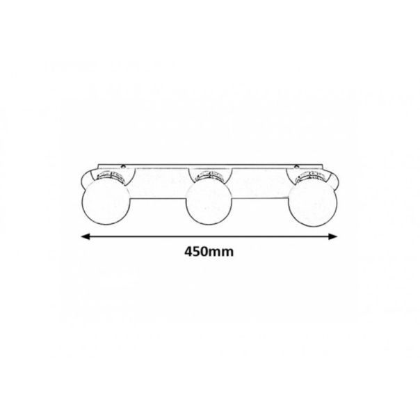 Rabalux Kupatilska rasveta Becca G9 3X MAX 28W hrom (2112) - 2112
