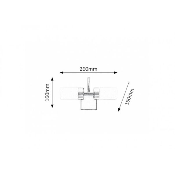 Rabalux Kupatilska rasveta Betty LED 2x 4W hrom (5714) - 5714