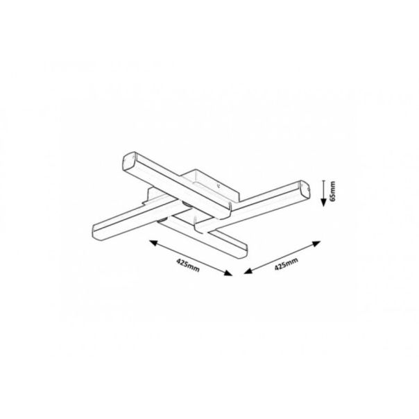 Rabalux Kupatilska rasveta Evan LED 18W mat crno (2168) - 2168