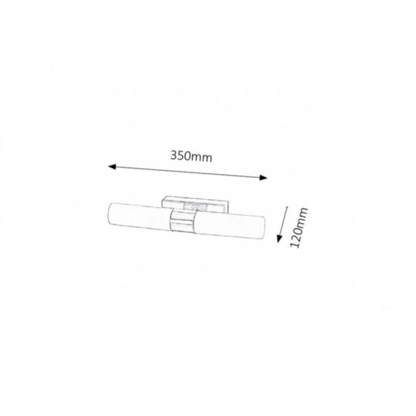Rabalux Kupatilska rasveta Jim LED 2x 5W hrom (5750) - 5750