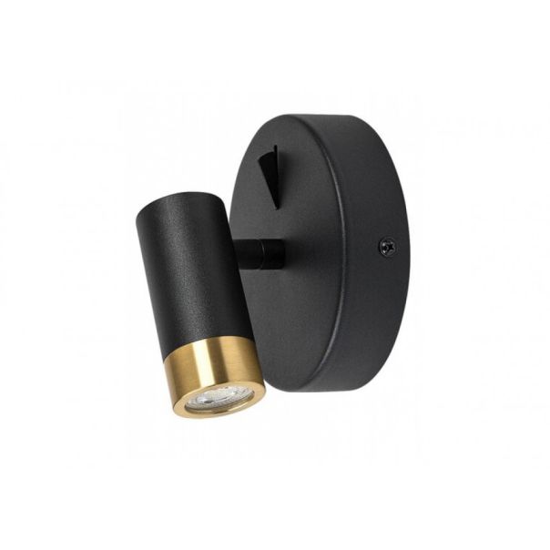 Rabalux Kupatilska rasveta Kadir LED 3W crno zlato (75040) - RAS003283A00000