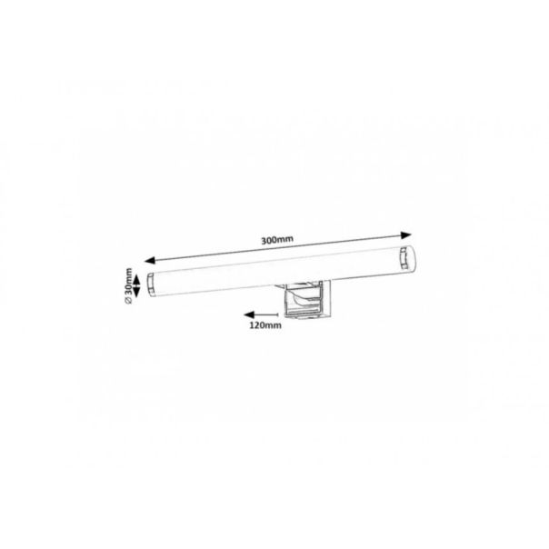Rabalux Kupatilska rasveta Nour LED 5W hrom (75037) - RAS002773A00000