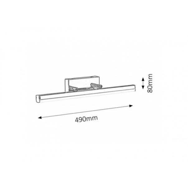 Rabalux Kupatilska rasveta Silas LED 12W hrom (5719) - 5719