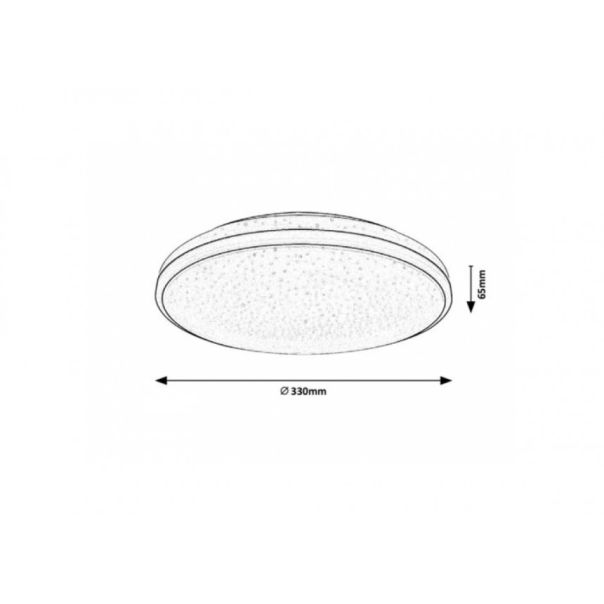 Rabalux Kupatilska rasveta Slava LED 18W crna (3054) - 3054