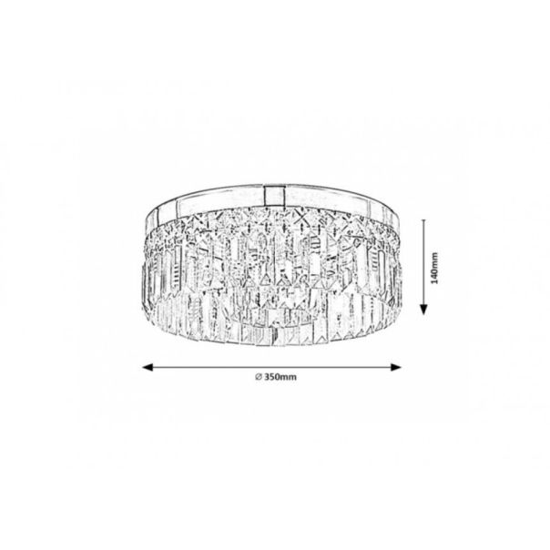 Rabalux Kupatilska rasveta Sybil G9 6x MAX 28W hrom (75036) - RAS002588A00000