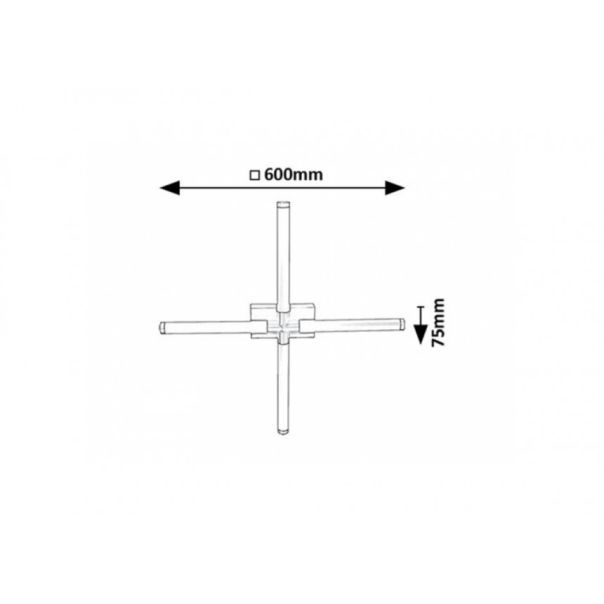 Rabalux Kupatilska rasveta Tilora LED 16W crna (75046) - RAS003287A00000