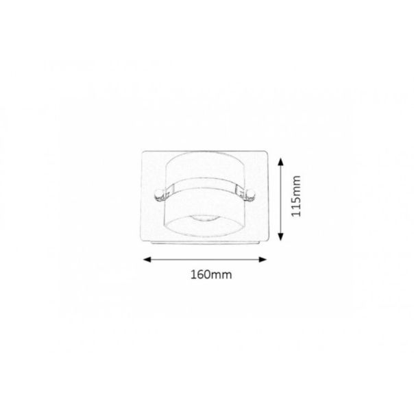 Rabalux Kupatilska rasveta Tony LED 5W hrom (5489) - 5489-1