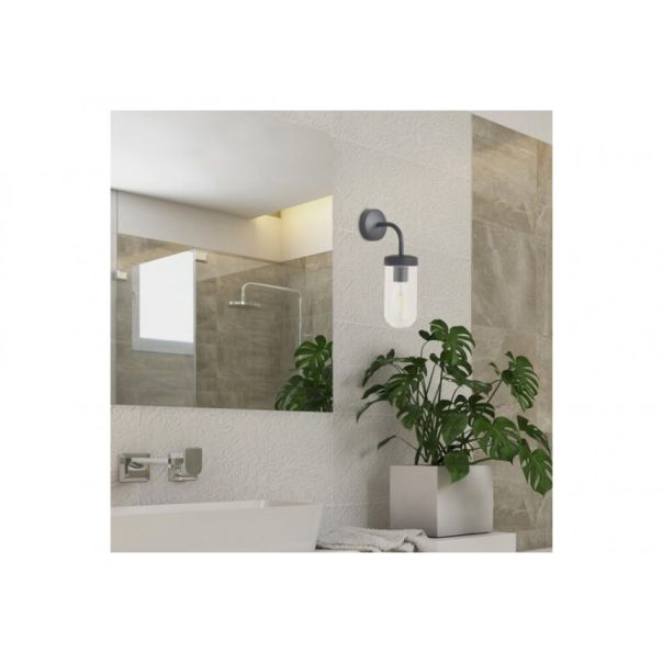 Rabalux Kupatilska rasveta Yago E27 1x MAX 60W mat crno (3310) - 3310