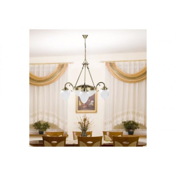Rabalux Luster Annabella E14 3x MAX 40 + E27 2x MAX 60W bronzana (8633) - 8633