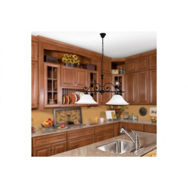 Rabalux Luster Dorothea E27 2x MAX 60W mat crno (7777) - 7777