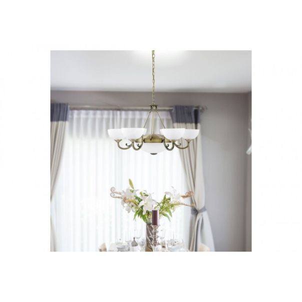 Rabalux Luster Marlene E14 6x MAX 40 + E27 2x MAX 60W bronzana (8546) - 8546