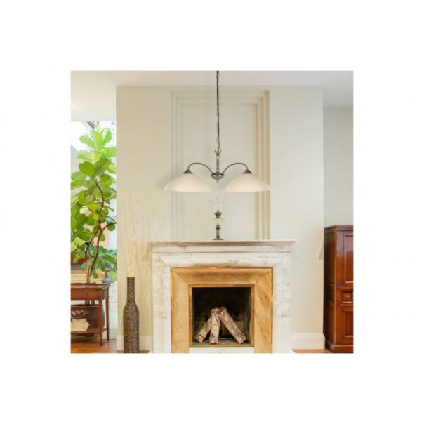 Rabalux Luster Regina E27 2x MAX 60W bronzana (8177) - 8177